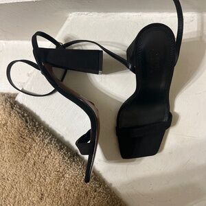 ASOS Black Square-Toe Heel